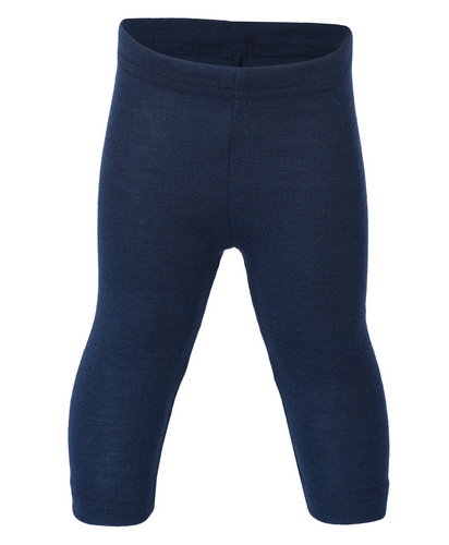 Engel Natur, legging van wol & zijde mix - marine