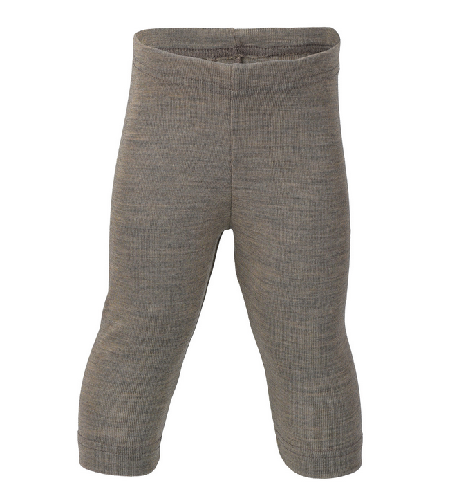 Engel Natur, legging van wol & zijde mix - walnut