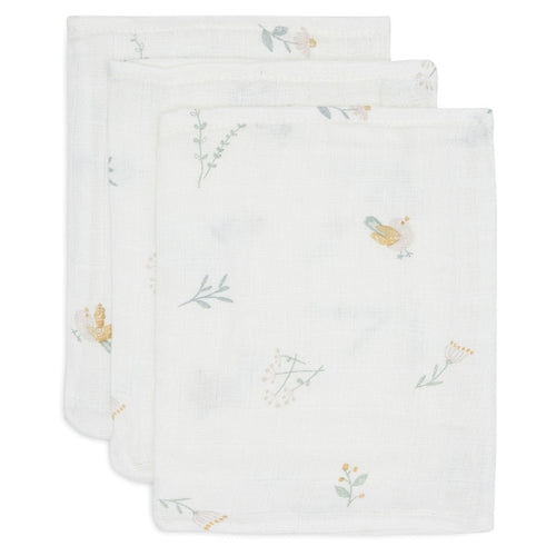 Jollein, tetra washandjes - lovely birds