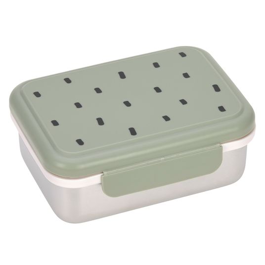 Lässig, RVS brooddoos - happy prints olive