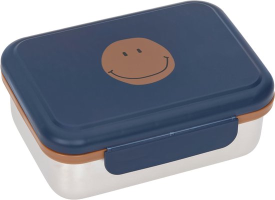 Lässig, RVS brooddoos - smile navy