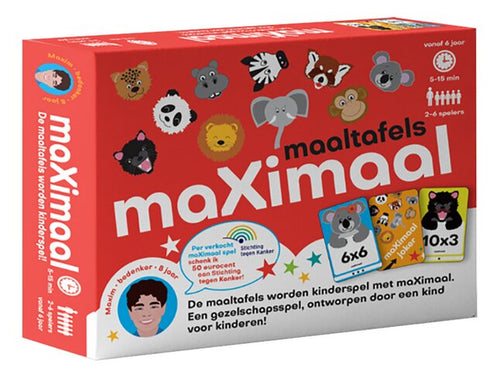 MaXimaal, maaltafels kaartenspel