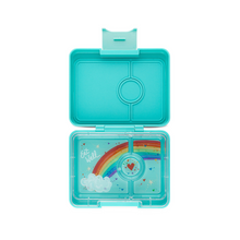 Afbeelding in Gallery-weergave laden, Yumbox, snack 3 vakken - misty aqua rainbow