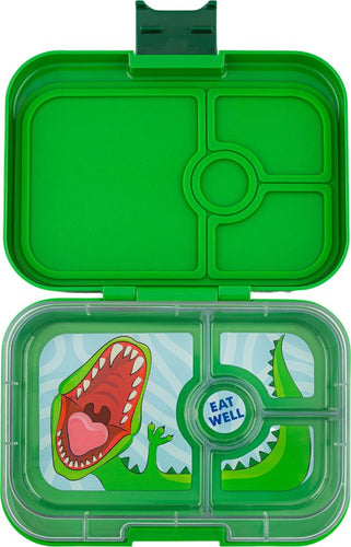 Yumbox, lunchbox panino 4 vakken - green dino