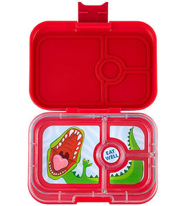 Yumbox, lunchbox panino 4 vakken - red dino