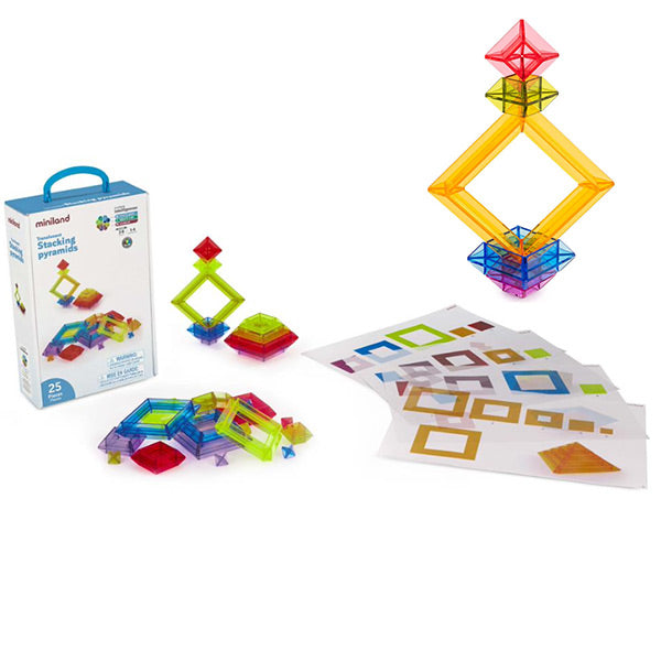 Miniland LightPad, transparante stapel piramide