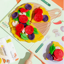 Afbeelding in Gallery-weergave laden, Childgen, natuurlijke speel klei - pizza set
