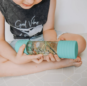 DIY, sensory bottle - dino