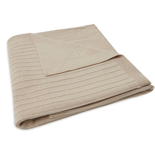 Jollein, deken - pure knit nougat