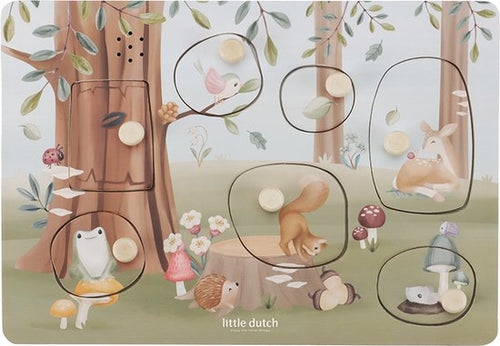 Little Dutch, geluidenpuzzel - forest friends