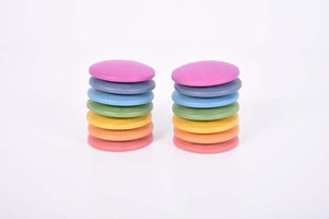 TickiT, regenboog houten schijven