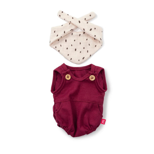 Miniland, poppenkleertjes - cranberry set