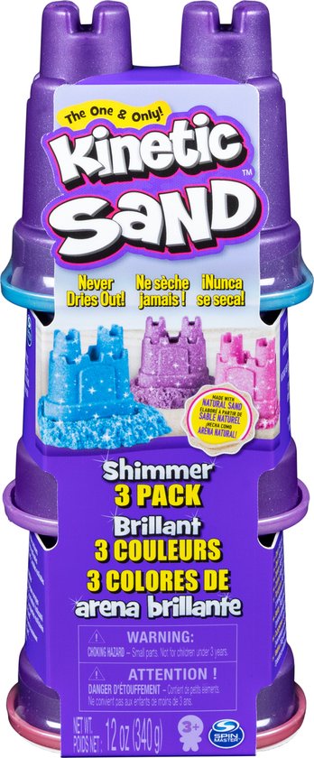 Kinetic sand, 3-pack shimmer sand