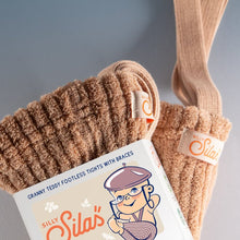 Afbeelding in Gallery-weergave laden, Silly Silas, granny maillot zonder voetjes - rib light brown