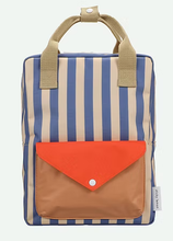 Afbeelding in Gallery-weergave laden, Sticky lemon, rugzak - medium wonders stripe blue