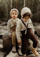 Afbeelding in Gallery-weergave laden, Silly Silas, teddy maillot zonder voetjes - chocolate brown