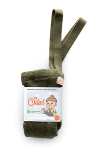 Silly Silas, teddy maillot zonder voetjes - olive