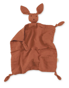 Bemini, knuffeldoekje bunny - terracotta