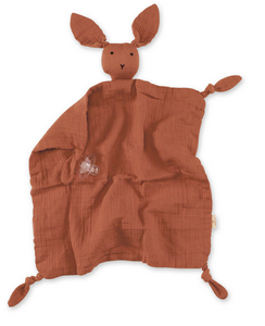 Bemini, knuffeldoekje bunny - terracotta