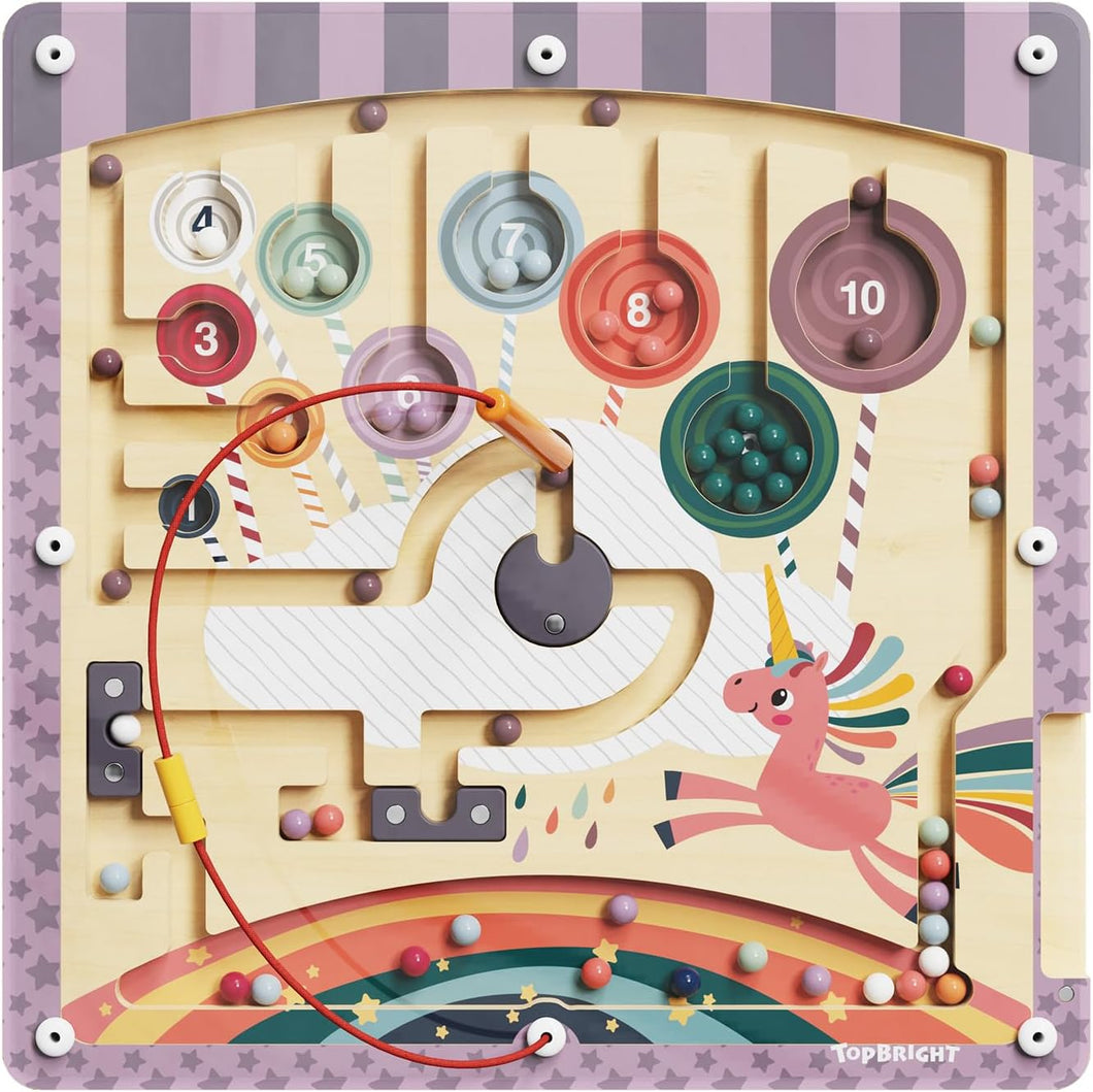 Topbright, magnetisch doolhof - unicorn fantasy maze