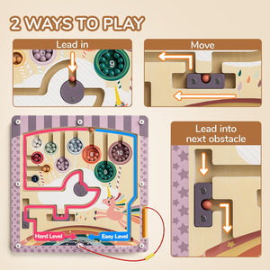 Topbright, magnetisch doolhof - unicorn fantasy maze