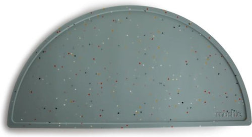 Mushie, placemat - cambridge blue confetti