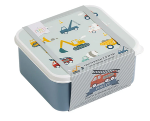 ALLC, lunchbox & snack set - vehicles
