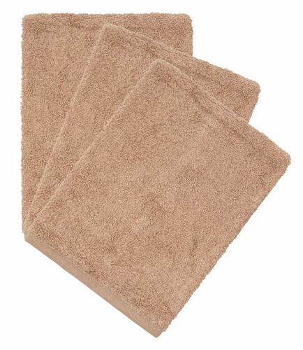Timboo, set van 3 washandjes - savannah sand