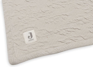 Jollein, dekentje - waves olive nougat velvet