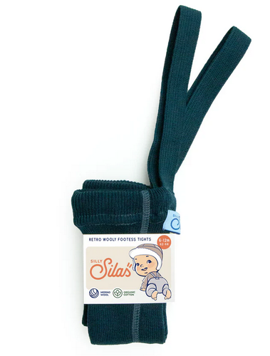 Silly Silas, WOOLY maillot zonder voetjes - blue sapphire