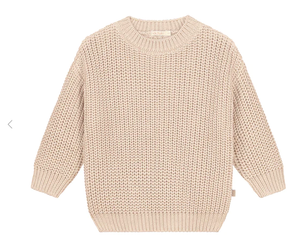 Yuki, knitted sweater - moon