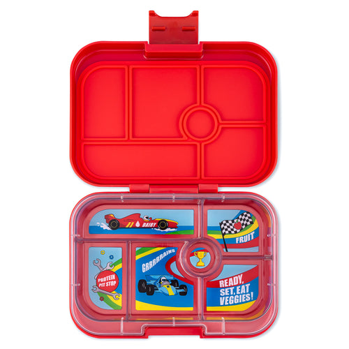 Yumbox, lunchbox original 6 vakken - roar red race cars
