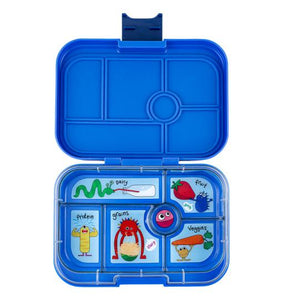 Yumbox, lunchbox original 6 vakken - surf blue funny monsters