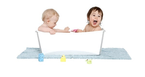 Stokke, flexibath - transparent blue