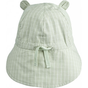 Liewood, Gorm zonnehoedje - dusty mint/cream check / SWIM AWAY