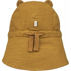 Liewood, Gorm zonnehoedje - golden caramel/white check / SWIM AWAY