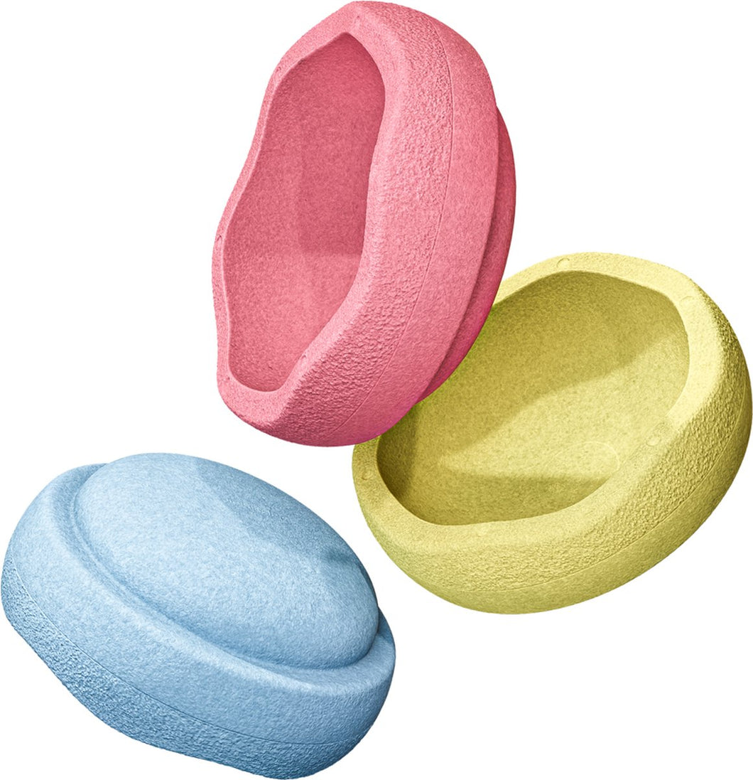Stapelstein, set van 3 - pastel primary