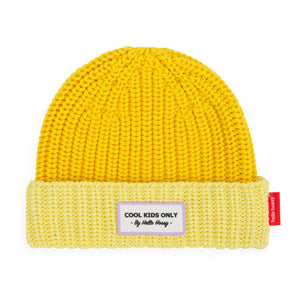 Hello Hossy, muts beanie - cool lemon
