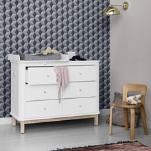 Afbeelding in Gallery-weergave laden, Oliver Furniture - commode met 6 lades Wood oak + small changing unit