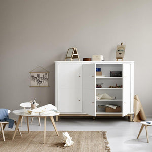 Oliver Furniture - lage 3-deurs kast Wood oak