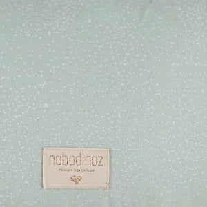 Nobodinoz, ledikant donsovertrek - white bubble/aqua