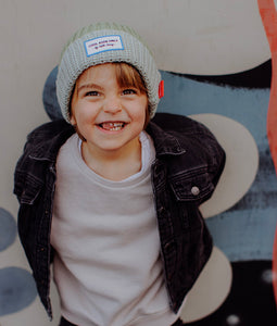 Hello Hossy, muts beanie - cool khaki