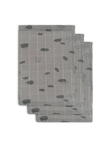 Tetra washandjes - spots storm grey