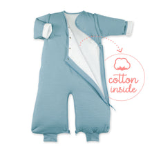 Afbeelding in Gallery-weergave laden, Bemini, trappelzak pady tetra jersey - mineral blue 3/9 m