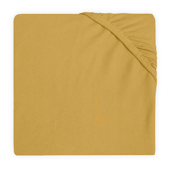 Jollein, hoeslaken jersey 40x80/90  - mustard