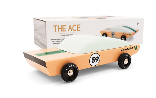 Candylab, houten auto -  The Ace