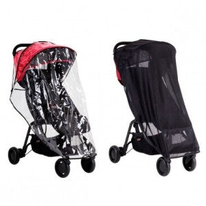 Mountain Buggy, Nano - regenhoes & zonnewering set