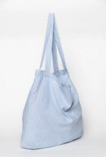 Afbeelding in Gallery-weergave laden, Studio Noos, mom bag - blue striped linen