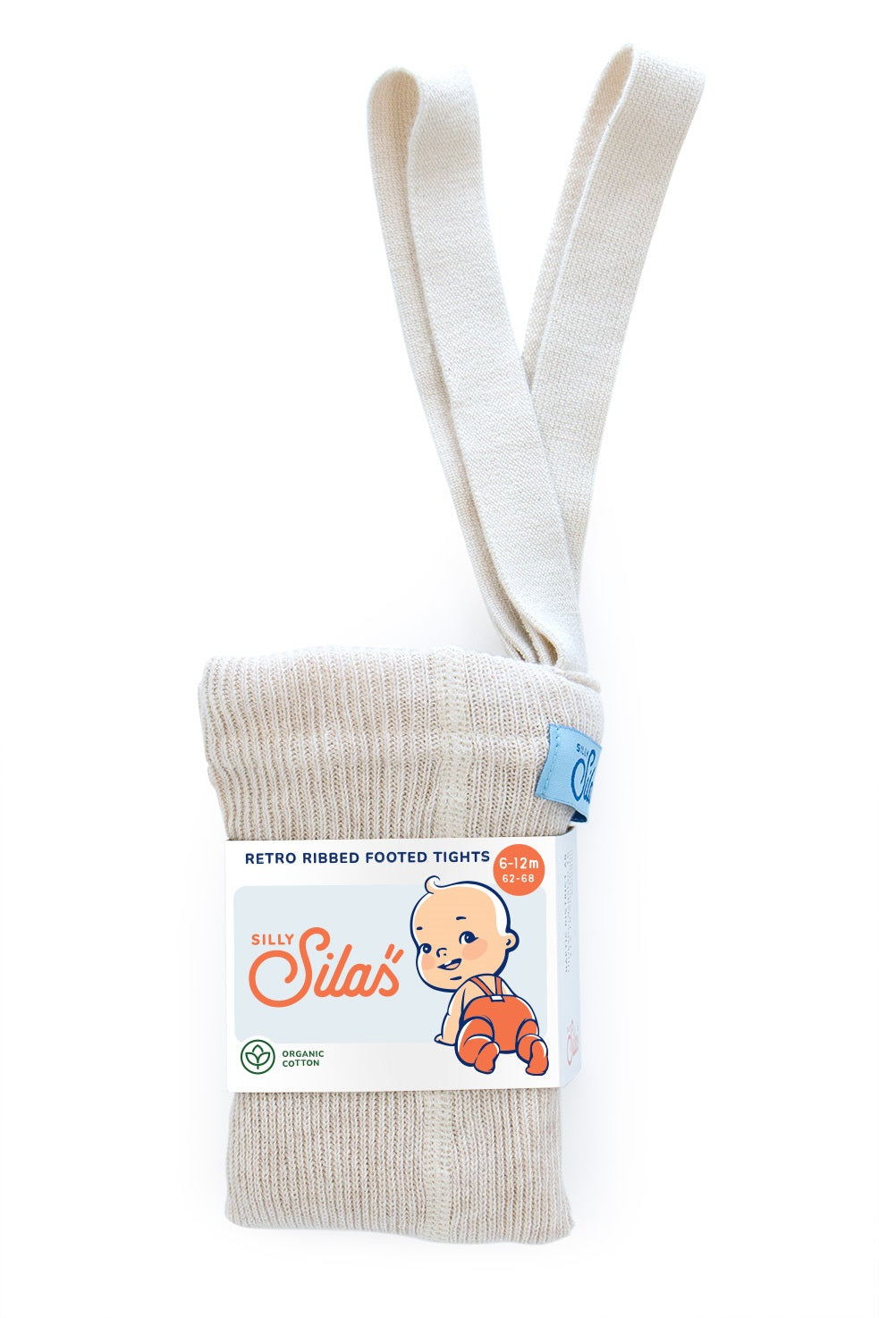 Silly Silas, maillot met voetjes - cream blend