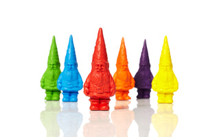 Gnome Crayon, set van 6 kabouter waskrijtjes